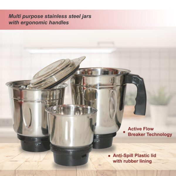 Mixer Grinder Jar Set 3 pcs